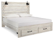 Cambeck King Panel Storage Bed, 2 Chests and 2 Nightstands