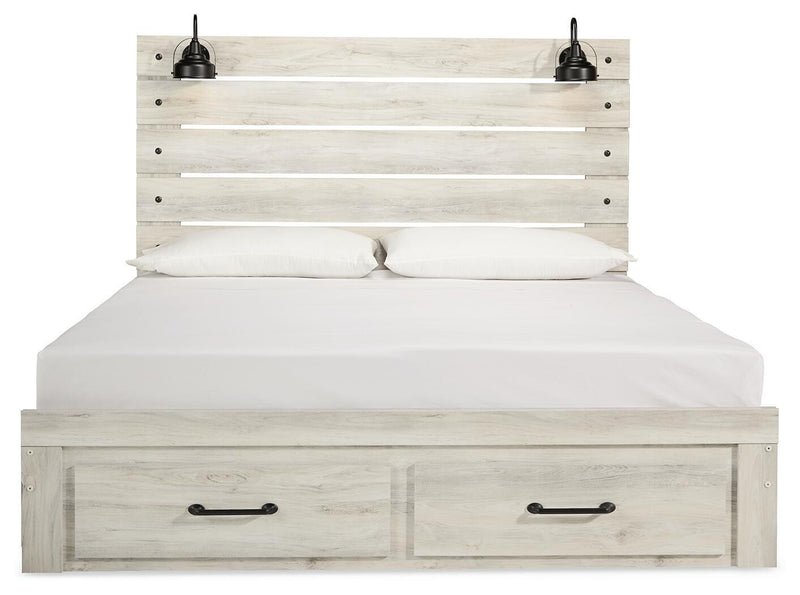 Cambeck King Panel Storage Bed, 2 Chests and 2 Nightstands