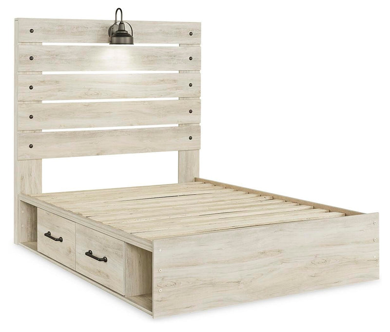 Cambeck Full Panel Storage Bed, Dresser, Mirror and Nightstand
