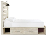 Cambeck Full Panel Bed with Storage, Chest and Nightstand