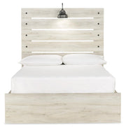 Cambeck Full Panel Bed with Storage, Dresser, Mirror and Nightstand