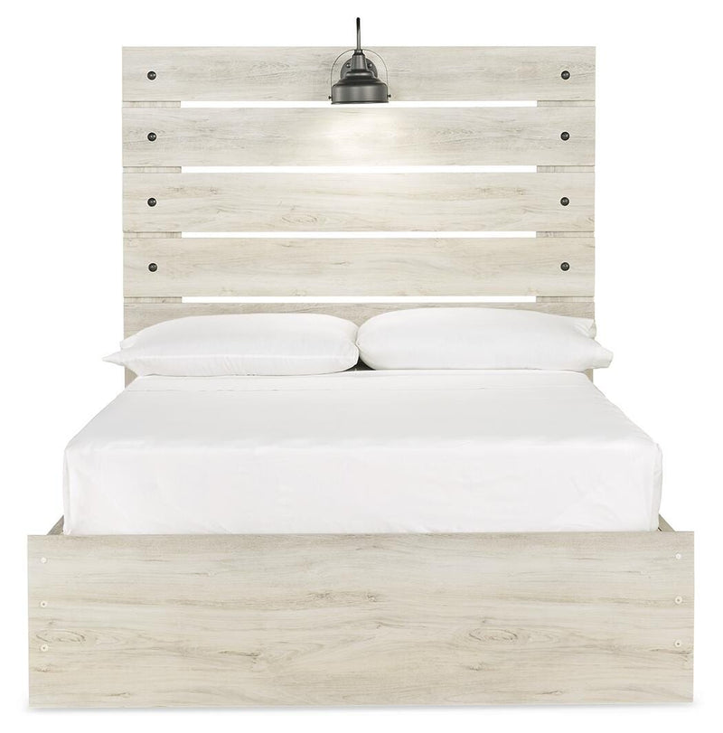 Cambeck Full Panel Bed with Storage, Dresser and Nightstand