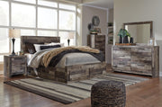 Derekson Queen Panel Bed with 6 Storage Drawers