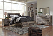 Derekson Queen Panel Bed with 2 Storage Drawers