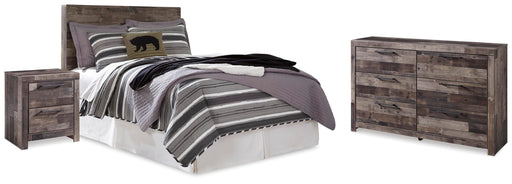 Derekson Full Panel Headboard, Dresser and Nightstand