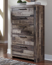 Derekson Queen Panel Storage Bed, Dresser, Chest and Nightstand