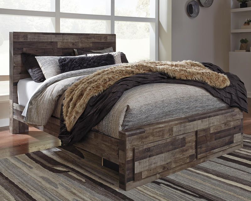 Derekson Queen Panel Storage Bed, Dresser, Chest and Nightstand