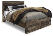 Derekson Queen Storage Bed, 2 Chests and 2 Nightstands