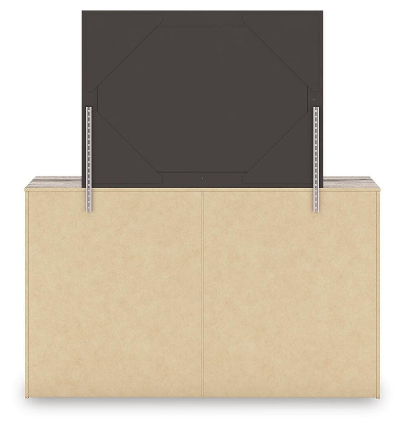 Elbrim Full Panel Storage Bed, Dresser and Mirror