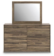 Elbrim Queen Panel Storage Bed, Dresser and Mirror