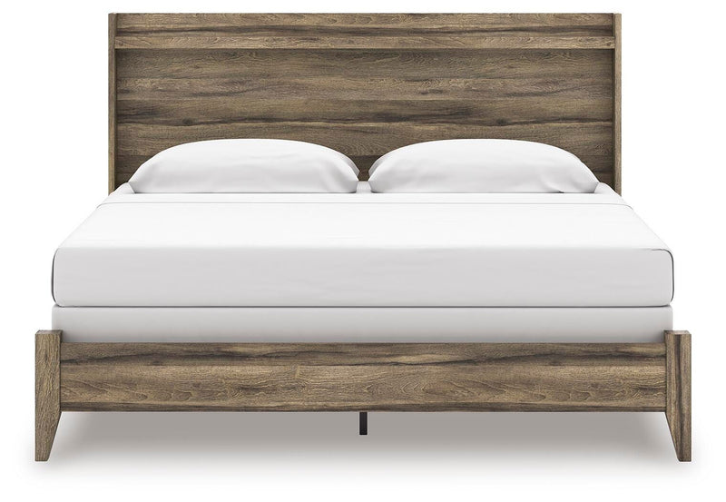 Elbrim King Panel Bed, Dresser, Mirror and 2 Nightstands
