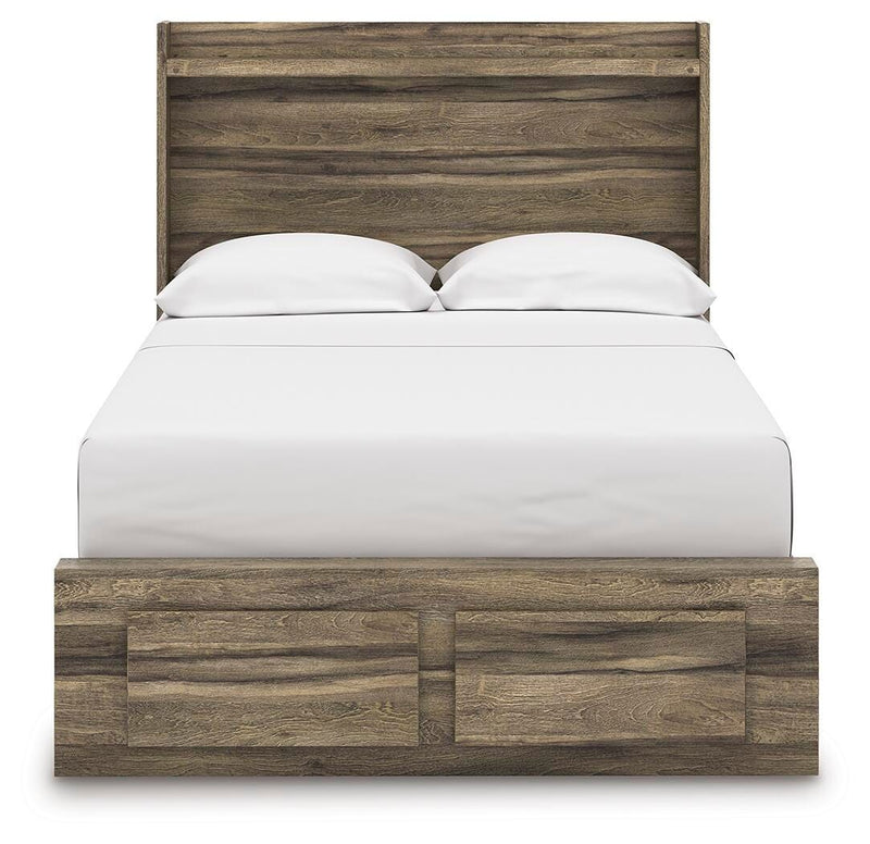 Elbrim Full Panel Storage Bed, Dresser, Mirror and 2 Nightstands