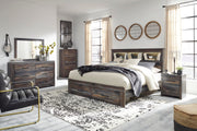Drystan King Bookcase Bed with 2 Storage Drawers