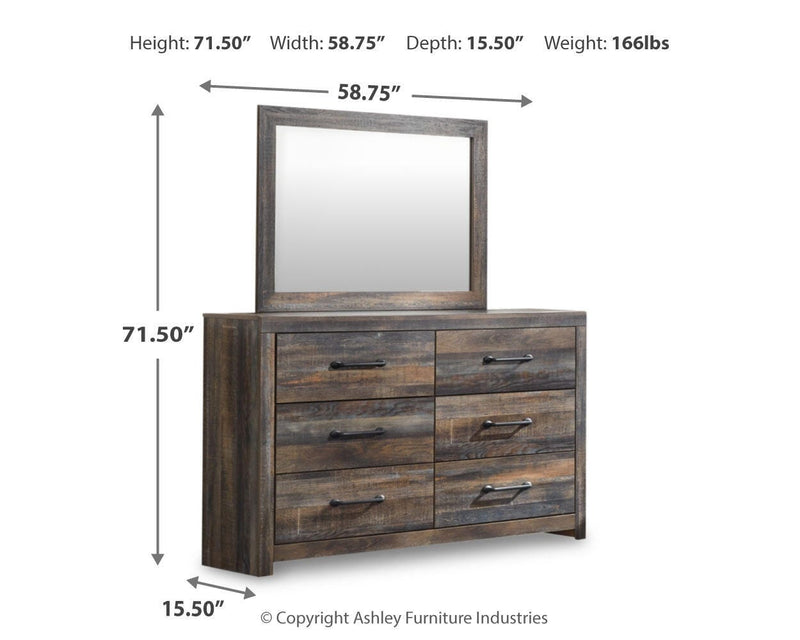Drystan King Storage Bed, Dresser and Mirror