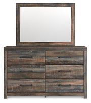 Drystan King Panel Bed with Storage, Dresser, Mirror, Chest and 2 Nightstands