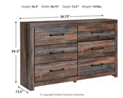 Drystan King Bookcase Storage Bed, Dresser and Chest