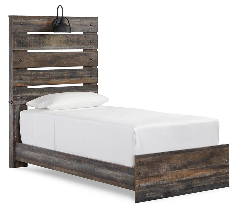 Drystan Twin Panel Bed, Dresser and Mirror