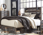 Drystan Queen Panel Bed with 2 Storage Drawers