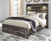 Drystan Queen Panel Bed with 2 Storage Drawers