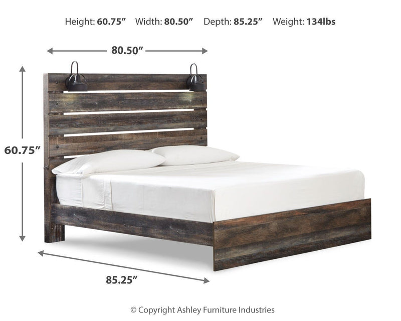 Drystan King Panel Bed