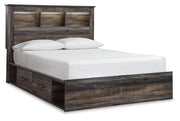 Drystan Queen Bookcase Storage Bed, Dresser, Mirror, Chest and Nightstand