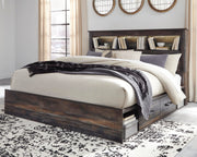 Drystan King Bookcase Bed with 4 Storage Drawers