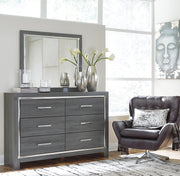 Lodanna King Upholstered Panel Bed, Dresser, Mirror, Chest and Nightstand