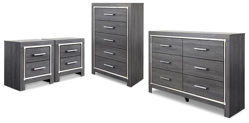 Lodanna Dresser, Chest and Nightstand