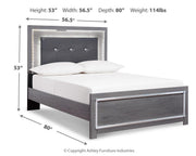 Lodanna Full Upholstered Panel Bed, Dresser, Mirror, and Nightstand