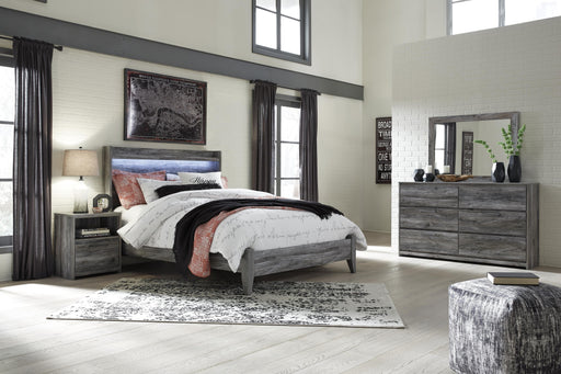 Baystorm Queen Panel Bed, Dresser, Mirror and Nightstand