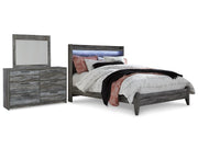 Baystorm Queen Panel Bed, Dresser and Mirror