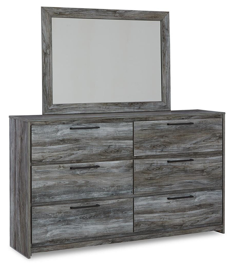Baystorm King Panel Bed, Dresser, Mirror, Chest and Nightstand