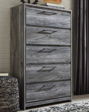 Baystorm Full Panel Bed, Dresser, Mirror and Chest