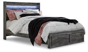 Baystorm Queen Panel Storage Bed, Dresser, Mirror, Chest and Nightstand