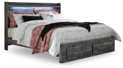 Baystorm King Panel Storage Bed, Chest and 2 Nightstands
