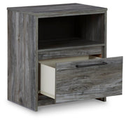 Baystorm Queen Panel Storage Bed and Nightstand
