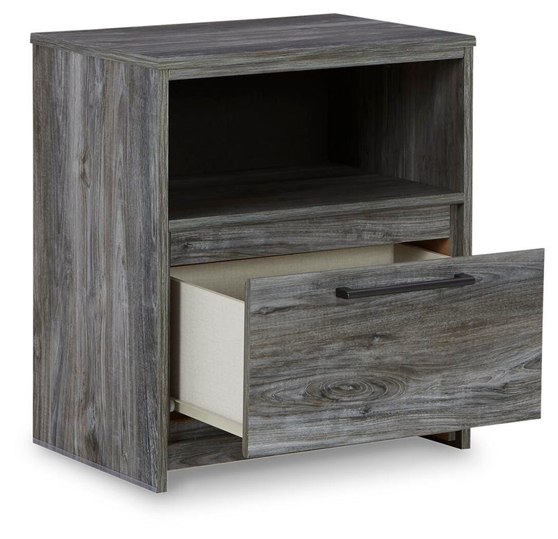 Baystorm Full Panel Bed and Nightstand