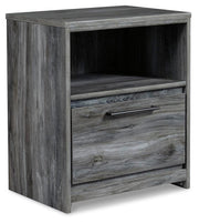 Baystorm Queen Panel Storage Bed, Dresser, Mirror, Chest and Nightstand