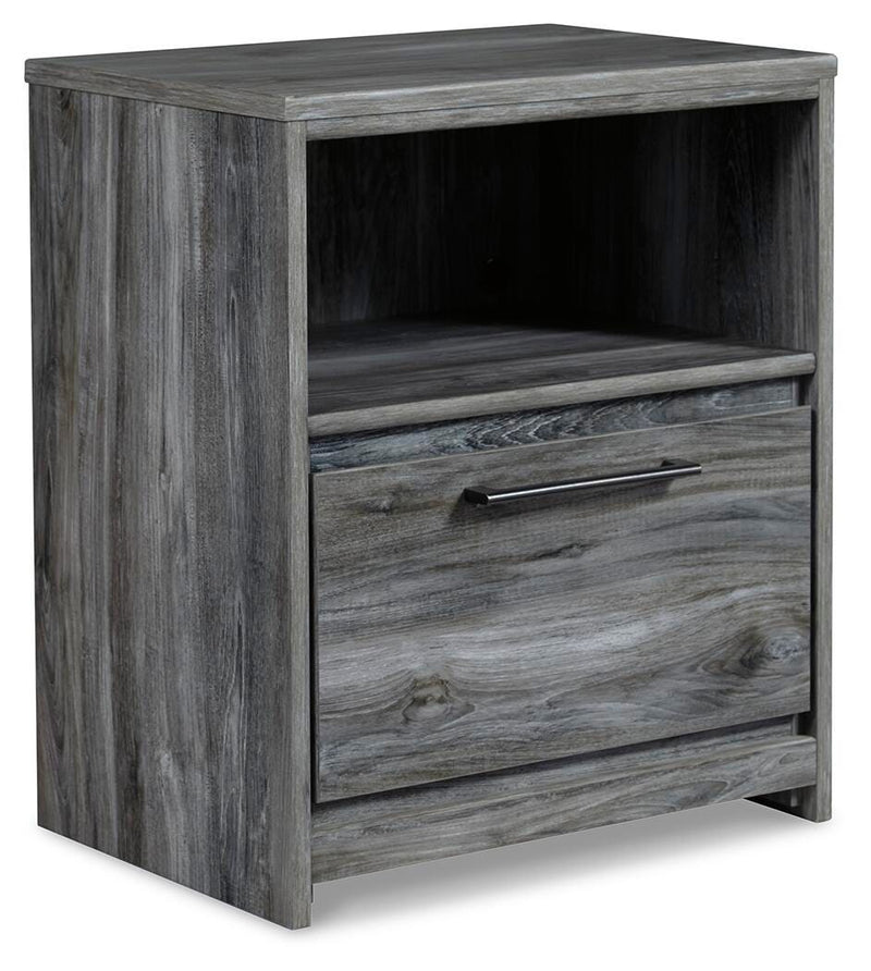 Baystorm Queen Panel Storage Bed, Dresser, Mirror, Chest and Nightstand