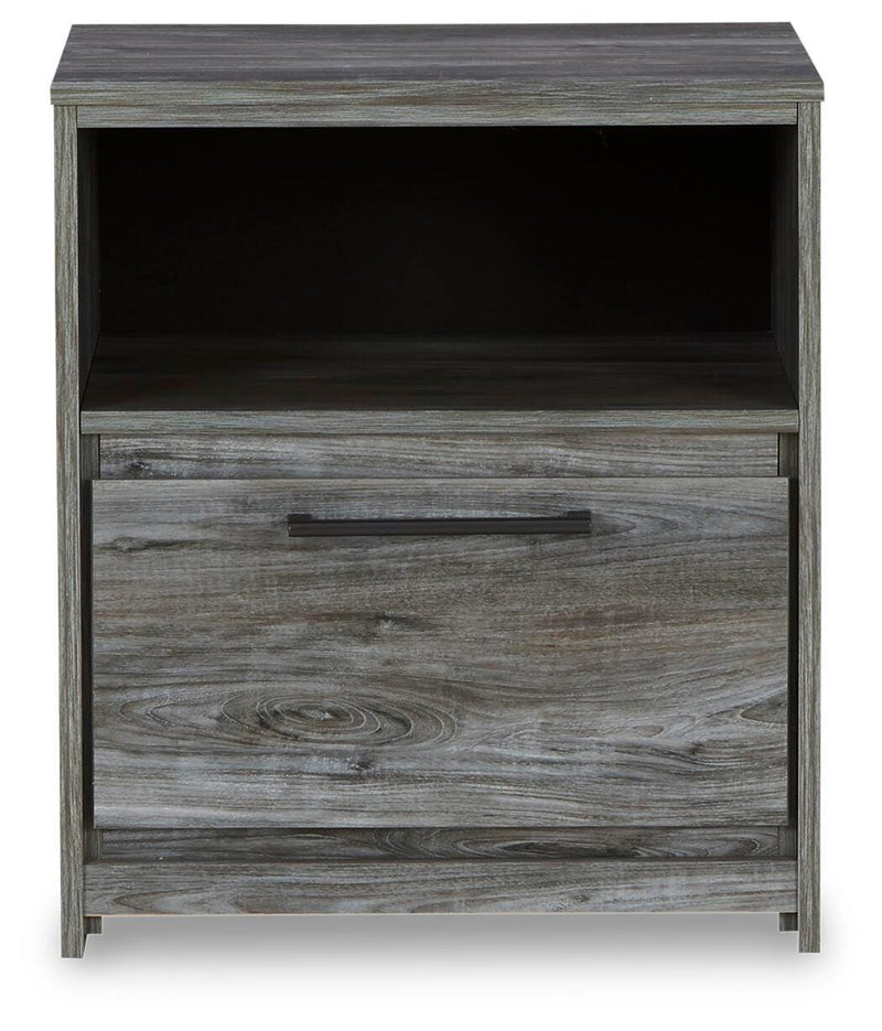 Baystorm Queen Panel Storage Bed, Dresser, Mirror, Chest and Nightstand