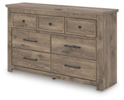 Rusticott Queen Panel Bed, Dresser and Nightstand