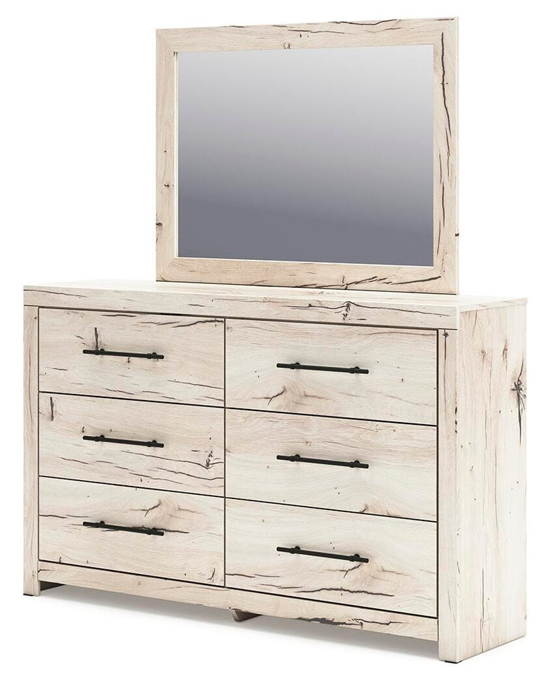 Lawroy King Panel Storage Bed, Dresser, Mirror, Chest and 2 Nightstands