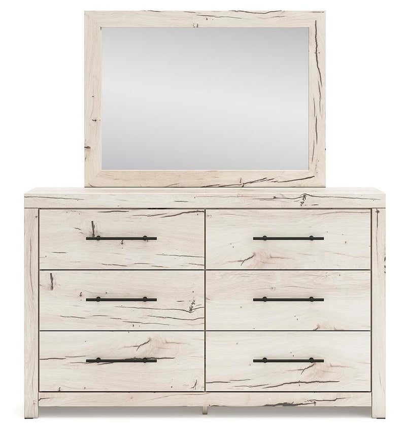 Lawroy Full Panel Storage Bed, Dresser, Mirror and Nightstand