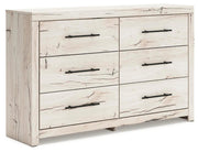 Lawroy Queen Storage Bed, 2 Dressers, Mirror and 2 Nightstands