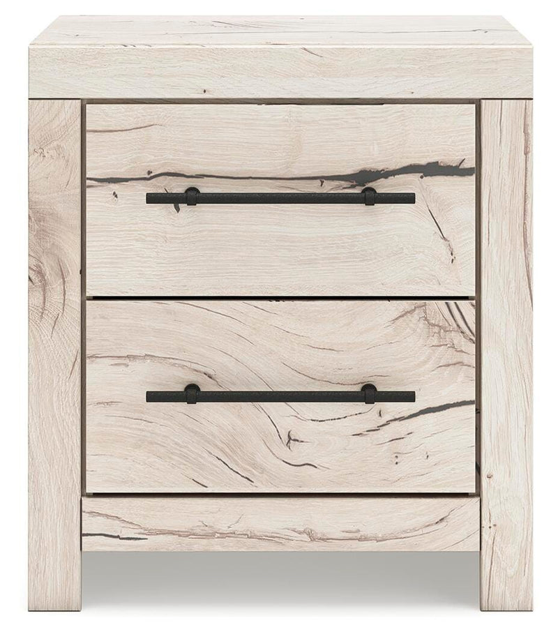 Lawroy Twin Panel Bed with Storage and Nightstand