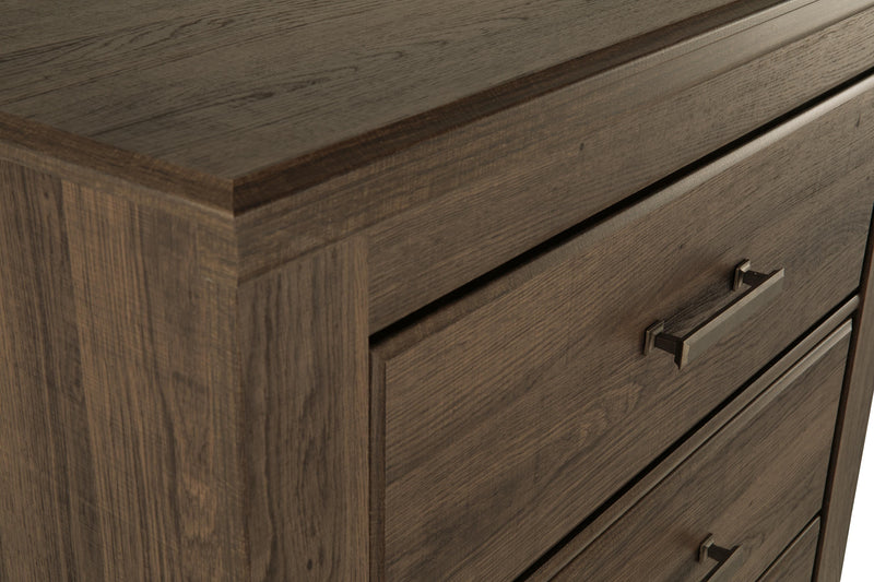 Juararo King Poster Bed, Dresser, Mirror and Chest