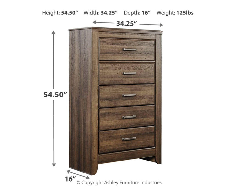 Juararo King Poster Bed and 2 Chests