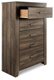 Juararo Queen Poster Bed, Dresser, Mirror, Chest and Nightstand