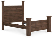 Juararo Queen Poster Bed, Dresser, Mirror, Chest and 2 Nightstands