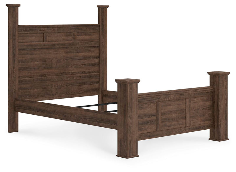 Juararo Queen Poster Bed, Dresser, Mirror, Chest and 2 Nightstands
